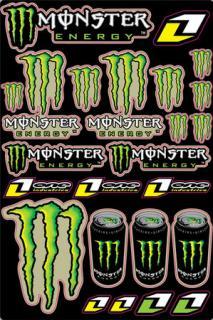 Monster Energy - samolepky, 24ks