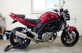 Creptus laděný výfuk na Suzuki SV 650/650S ovál short + carbon špička 
