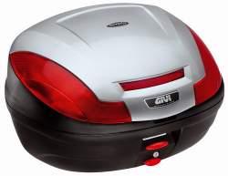  E 470G730 kufr GIVI stříbrný (Monolock s vlastní plotnou) 