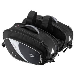  T 469 boční brašny GIVI černé, rozšiřitelné, objem 2x20-32 l., (řada SILVER) 