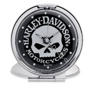 Budík Moto Trevel Skull Harley Davidson
