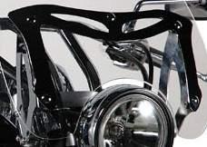 AS 300A2 univerzální montážní sada pro plexi custom, chromovaná, úchyt na vidlic