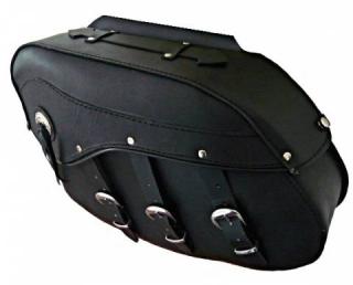 DIABLO MOTO kožené brašny na motorku Chopper - 2x17 l