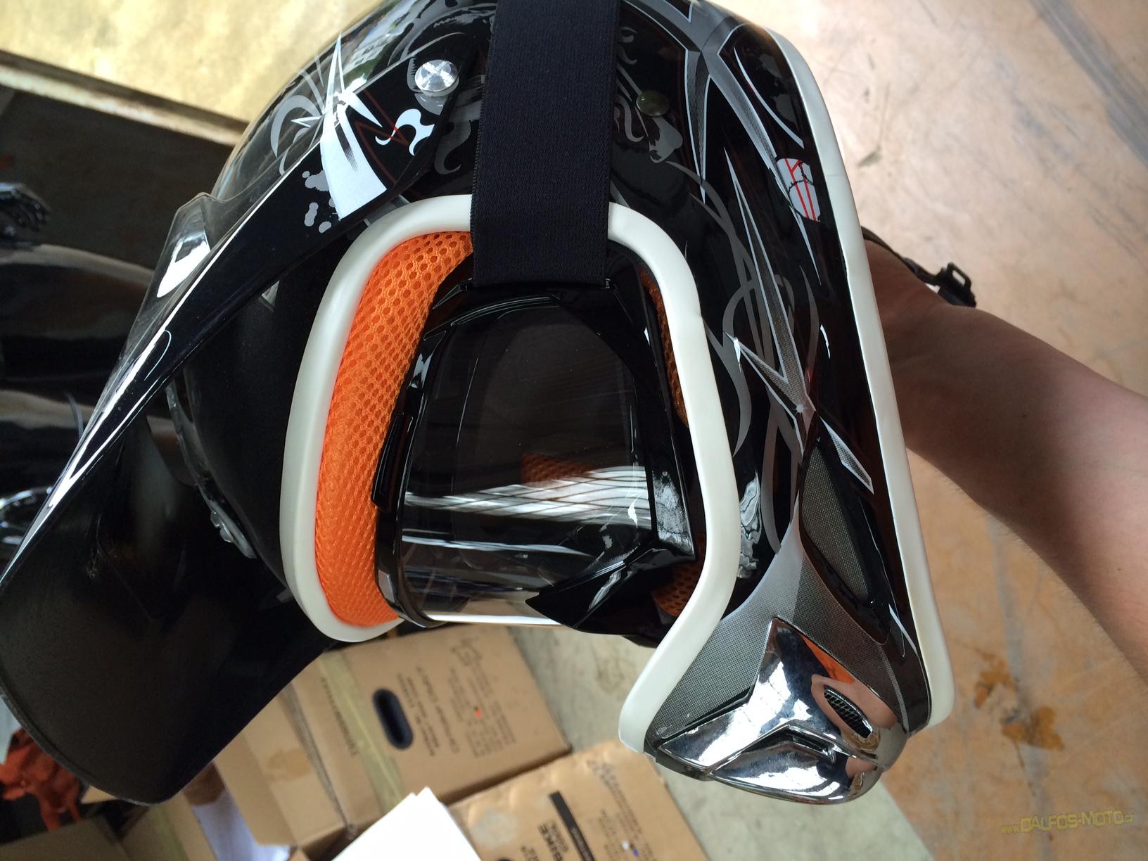 MX brýle O´Neal B-10 SOLID černá/bílá