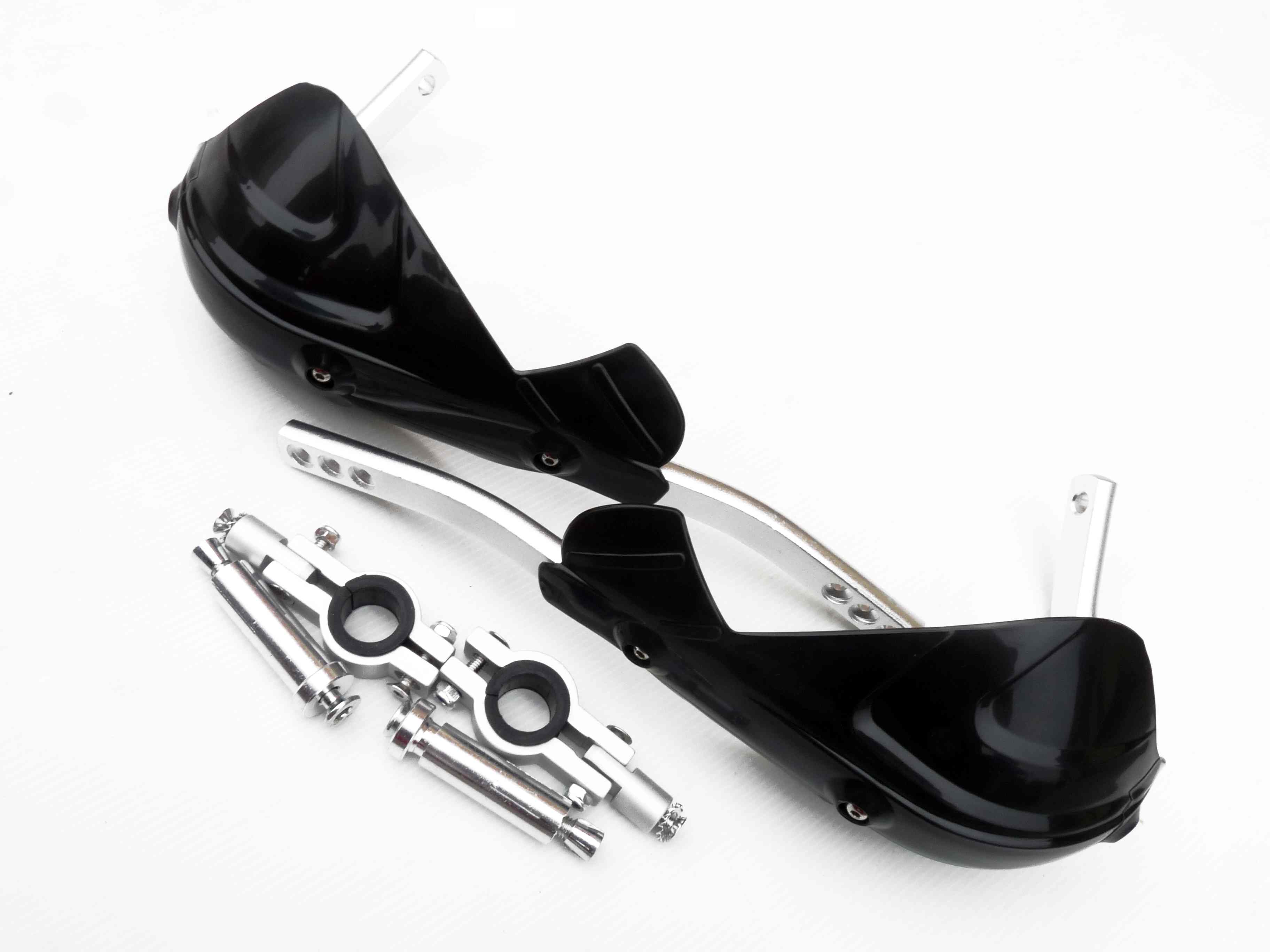 pitbike blastry, chrániče rukou plast, hliník ,černé