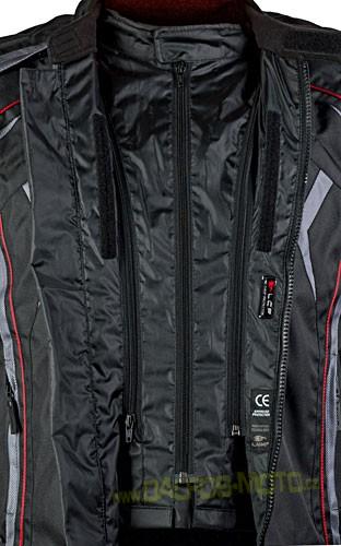 MBW NEO red - pánská textilní moto bunda