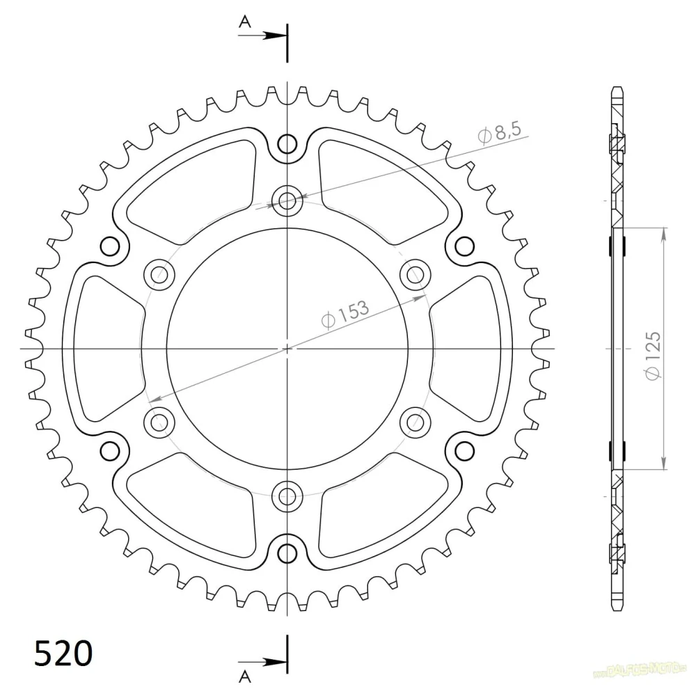 SuperSprox rozeta STEALTH RST-210:51z, 520H