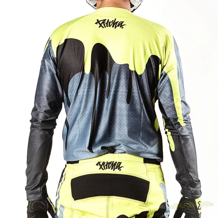dres Pitcha DRIPP 2025 grey/fluo yellow