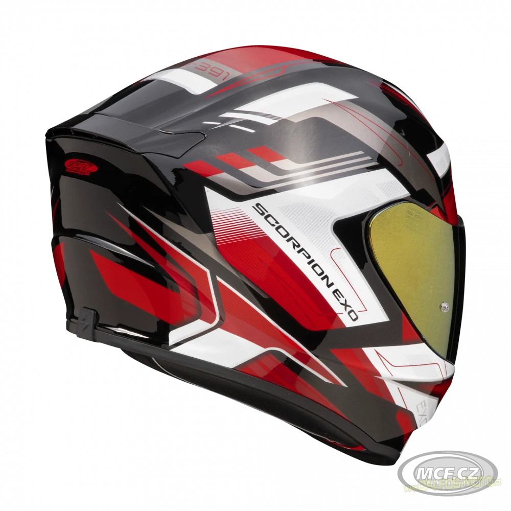 Helma SCORPION EXO-391 CAPTOR, červená