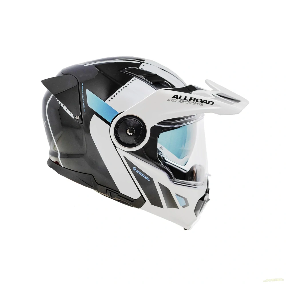 Enduro výklopná helma YOHE FG102 černo/bílá