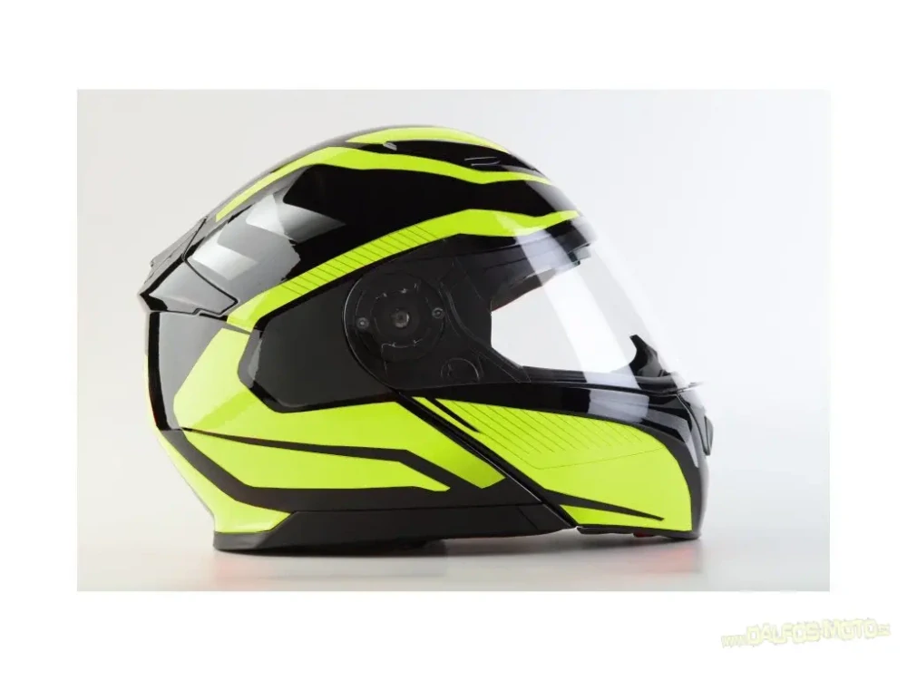 Maxx FF950 výklopná helma, fluo žlutá