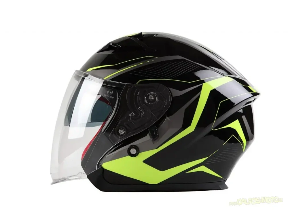 Maxx OF 878 jet helma fluo žlutá