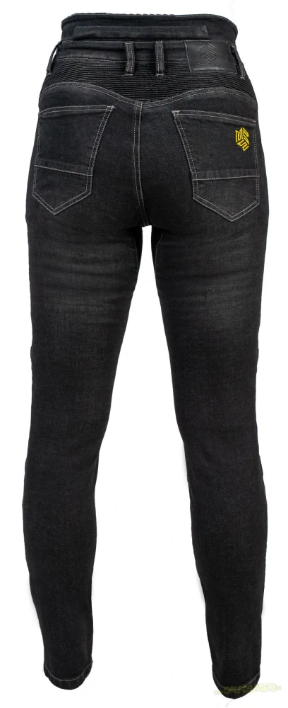 MBW dámské kevlar jeansy BELINDA black
