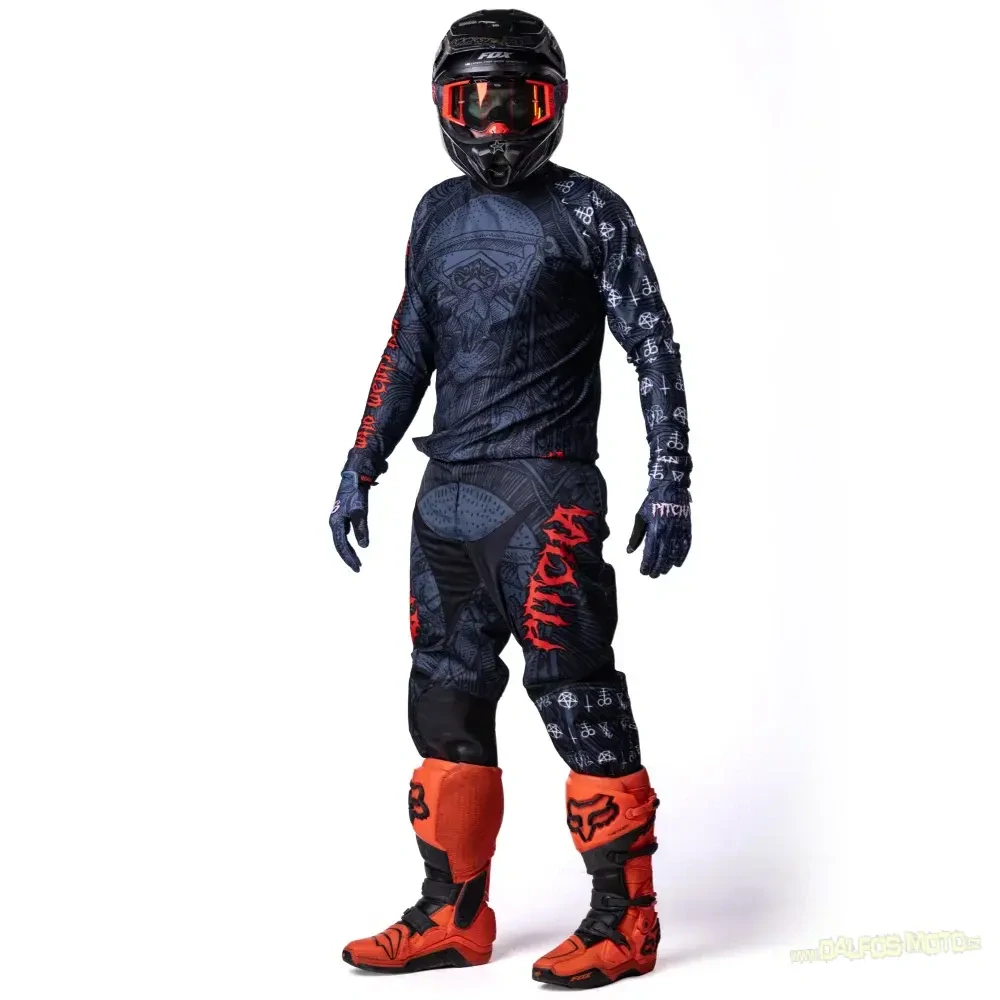 MX kalhoty PITCHA SATANIST 2026 black/red