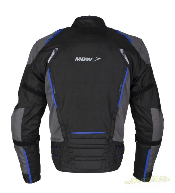 MBW LUCAS blue - pánská textilní moto bunda