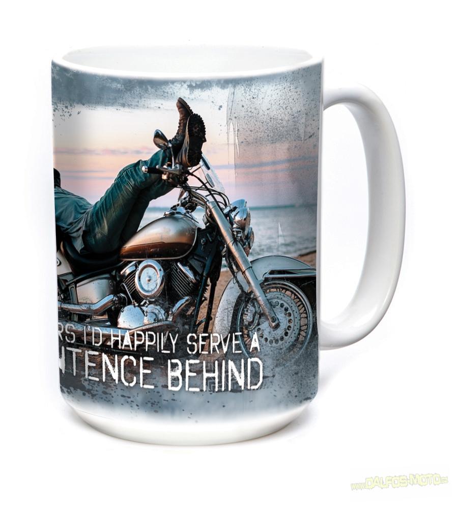Hrnek s potiskem Biker For Life, skladem