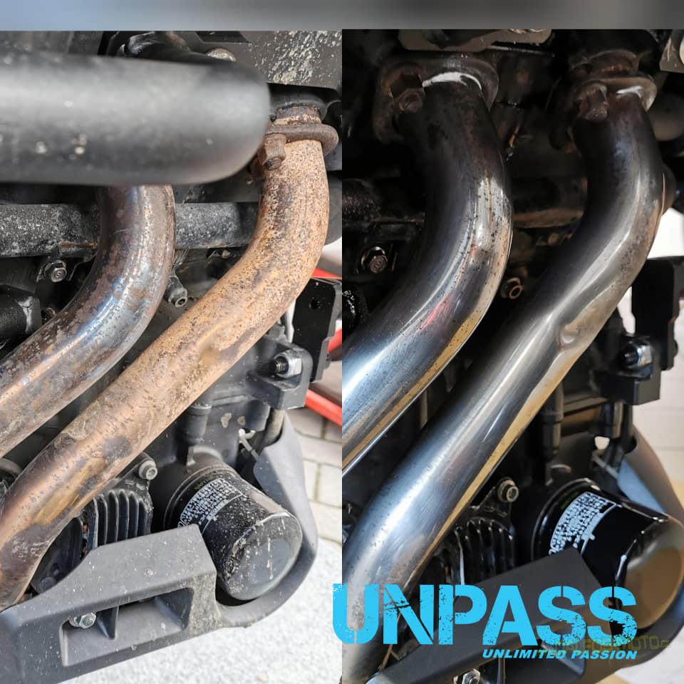 UNPASS EXHAUST PIPES MAINTANENCE KIT - SADA NA ČIŠTĚNÍ A LEŠTĚNÍ VÝFUKOVÉHO SYSTÉMU
