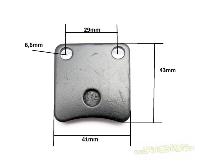 pitbike brzdové destičky speciál typ 09 Stomp, DemonX, WPB