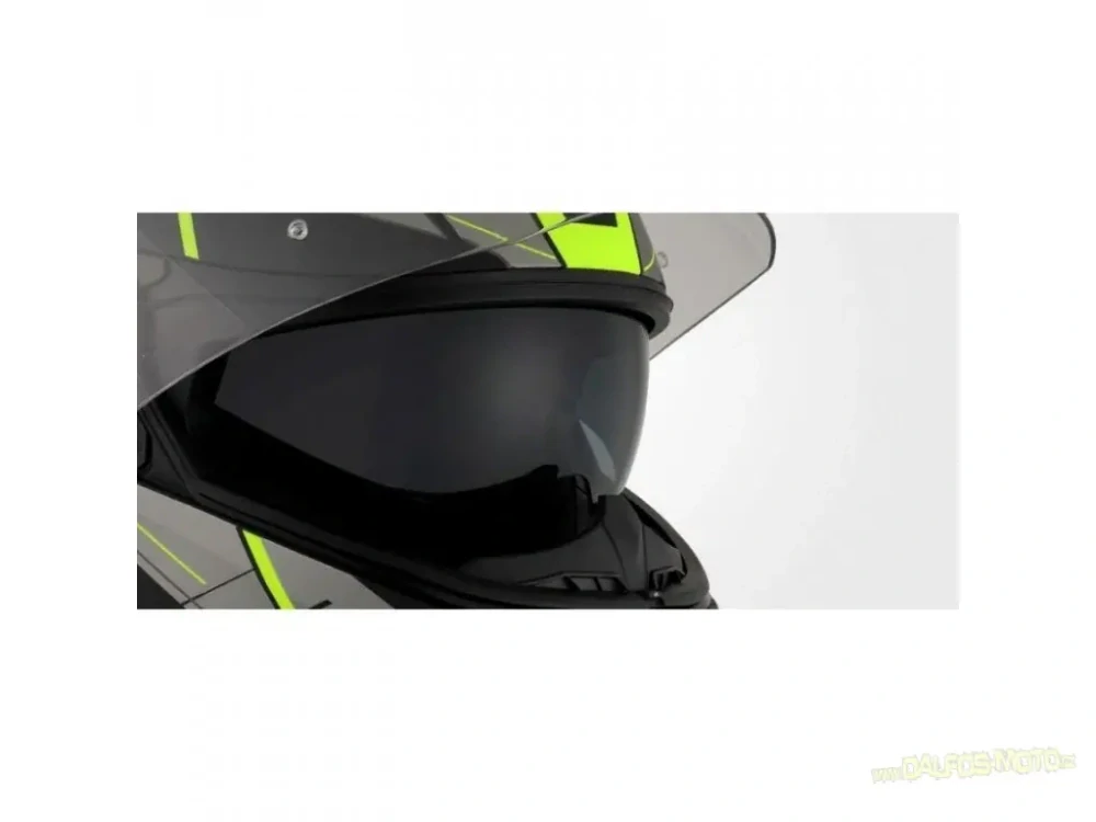 Maxx FF950 výklopná helma, fluo žlutá