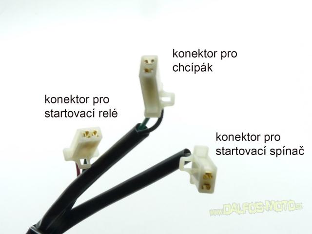 pitbike hlavní kabeláž pro motor pro motory s el. startérem