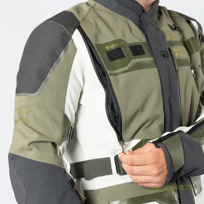 Textilní bunda iXS VENTURE-GTX 1.0 Gore-Tex, olivová