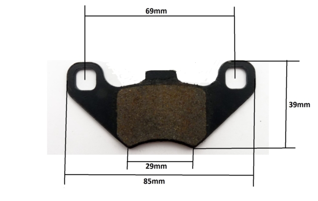 pitbike brzdové destičky typ 06 Stomp, DemonX, WPB