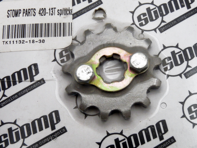 pitbike řetězové kolečko 420/13 na hřídel 17 mm, Stomp, DemonX, WPB