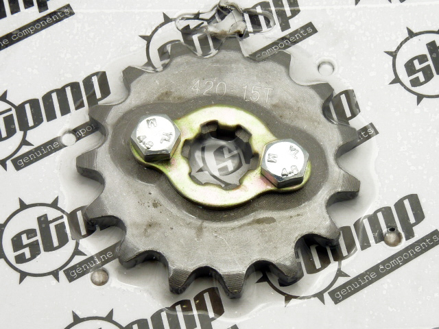 pitbike řetězové kolečko 420/15 na hřídel 17 mm, Stomp, DemonX, WP