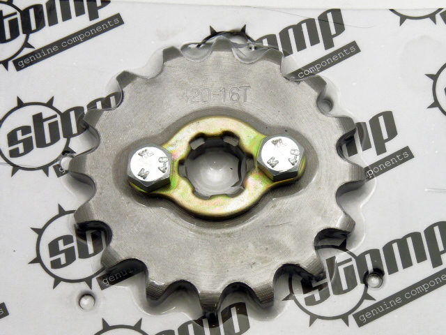 pitbike řetězové kolečko 420/16 na hřídel 17 mm, Stomp, DemonX, WPB