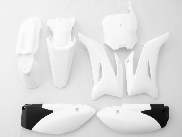 pitbike sada plastů TTR bílé, Stomp, DemonX