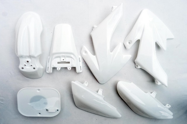 pitbike sada plastů CRF50 bílé, Stomp, DemonX