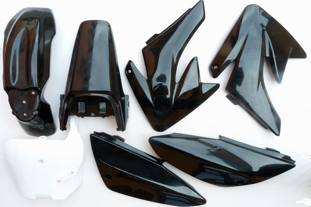 pitbike sada plastů CRF70 černé, Stomp, DemonX, WPB