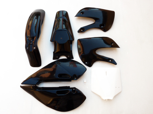 pitbike sada plastů KLX černé