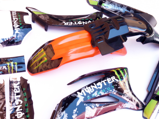 pitbike polepy na plasty TTR monster, Stomp, DemonX