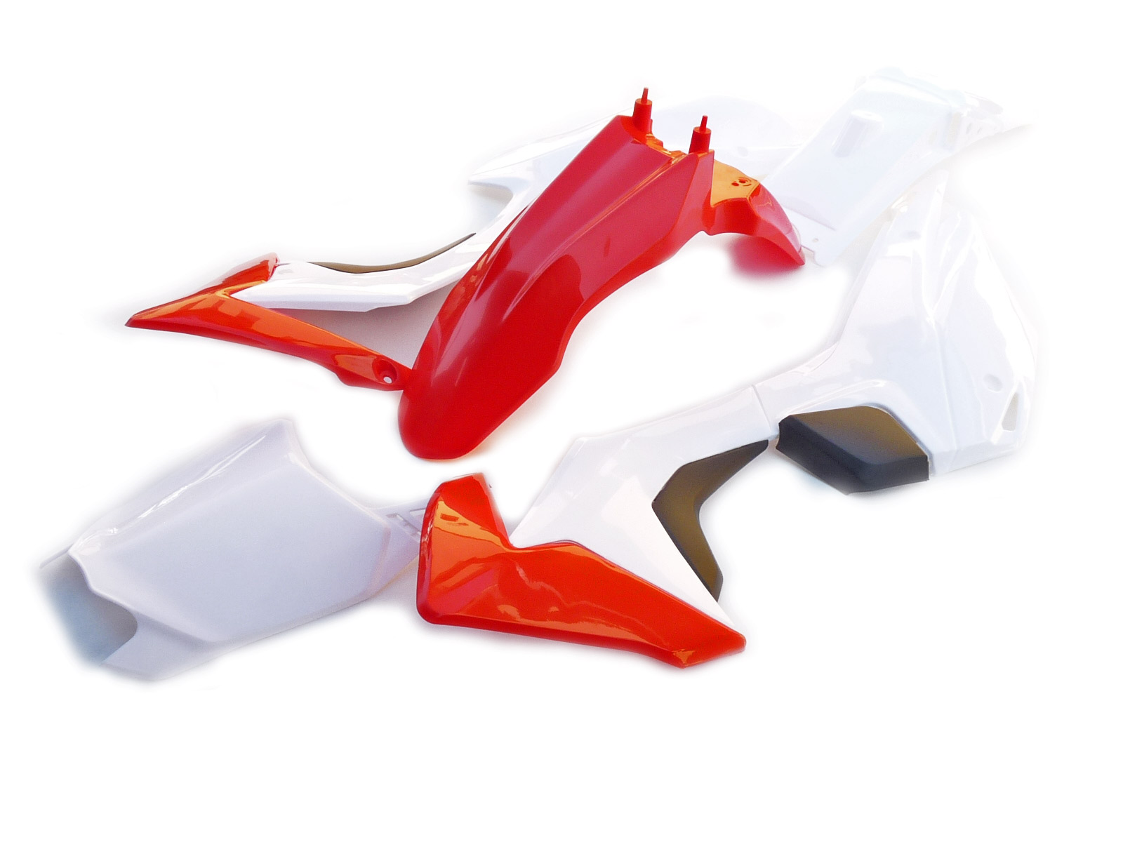 pitbike sada plastů CRF110 WPB RACE červenobílé