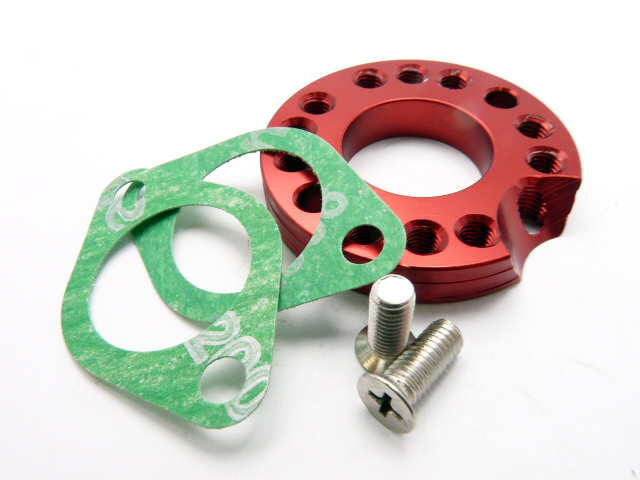 pitbike CNC směrová podložka příruby karburátoru 22 mm Stomp, DemonX, WPB