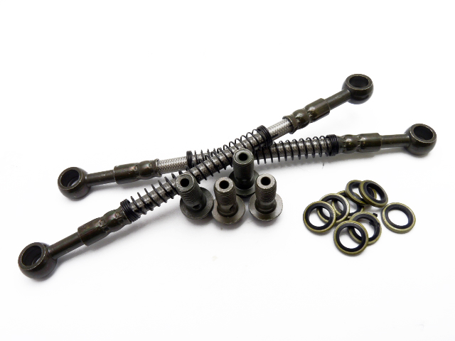 pitbike hadice olejového chladiče 18 cm se šrouby pár, Stomp, DemonX, WPB