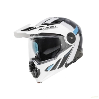 Enduro výklopná helma YOHE FG102 černo/bílá