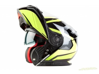 Maxx FF950 výklopná helma, fluo žlutá