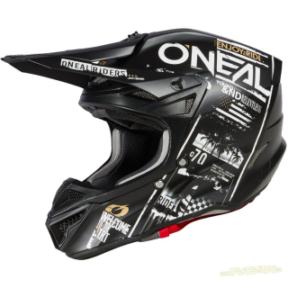 Oneal MX helma 5ser Attack V23, bílá