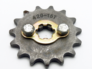 pitbike řetězové kolečko 420/15 na hřídel 17 mm, Stomp, DemonX, WP