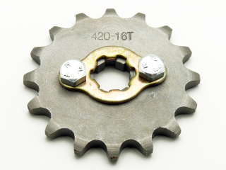 pitbike řetězové kolečko 420/16 na hřídel 17 mm, Stomp, DemonX, WPB