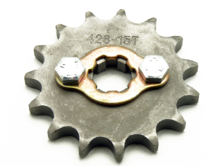 pitbike řetězové kolečko 428/15 na hřídel 17 mm, Stomp, DemonX, WPB