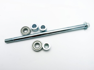 pitbike osa kyvné vidlice s pouzdry a ložisky průměr 10 mm Stomp, DemonX, WPB