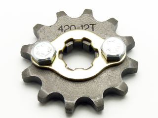 pitbike řetězové kolečko 420/12 na hřídel 17 mm, Stomp, DemonX, WPB