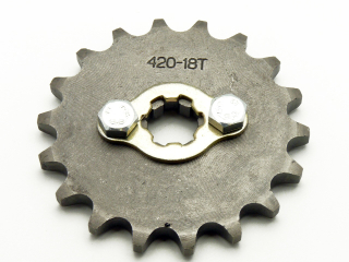 pitbike řetězové kolečko 420/18 na hřídel 17 mm, Stomp, DemonX, WPB