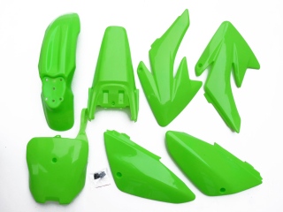 pitbike sada plastů CRF70 zelené, Stomp, DemonX, WPB