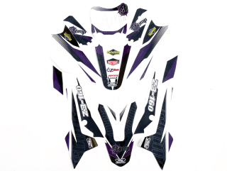 pitbike polepy na plasty CRF70 Detroit Stomp Z3 fialové