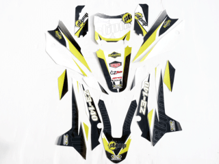 pitbike polepy na plasty Detroit Stomp Z3 žluté