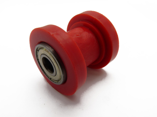 pitbike rolnička řetězu, vnitřní průměr 10 mm, červená